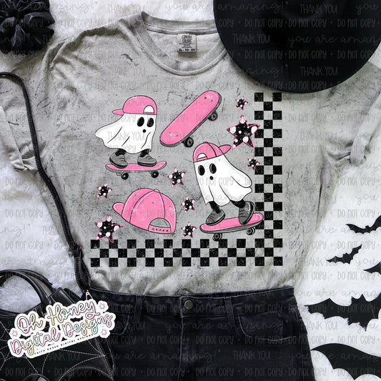 Spooky Skater - Pink  - PNG - AUGUST 2025