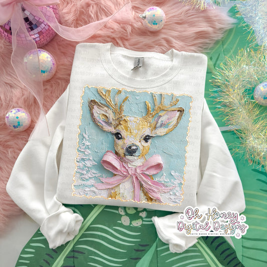 Pink & Painted Deer - PNG - NOVEMBER 2025