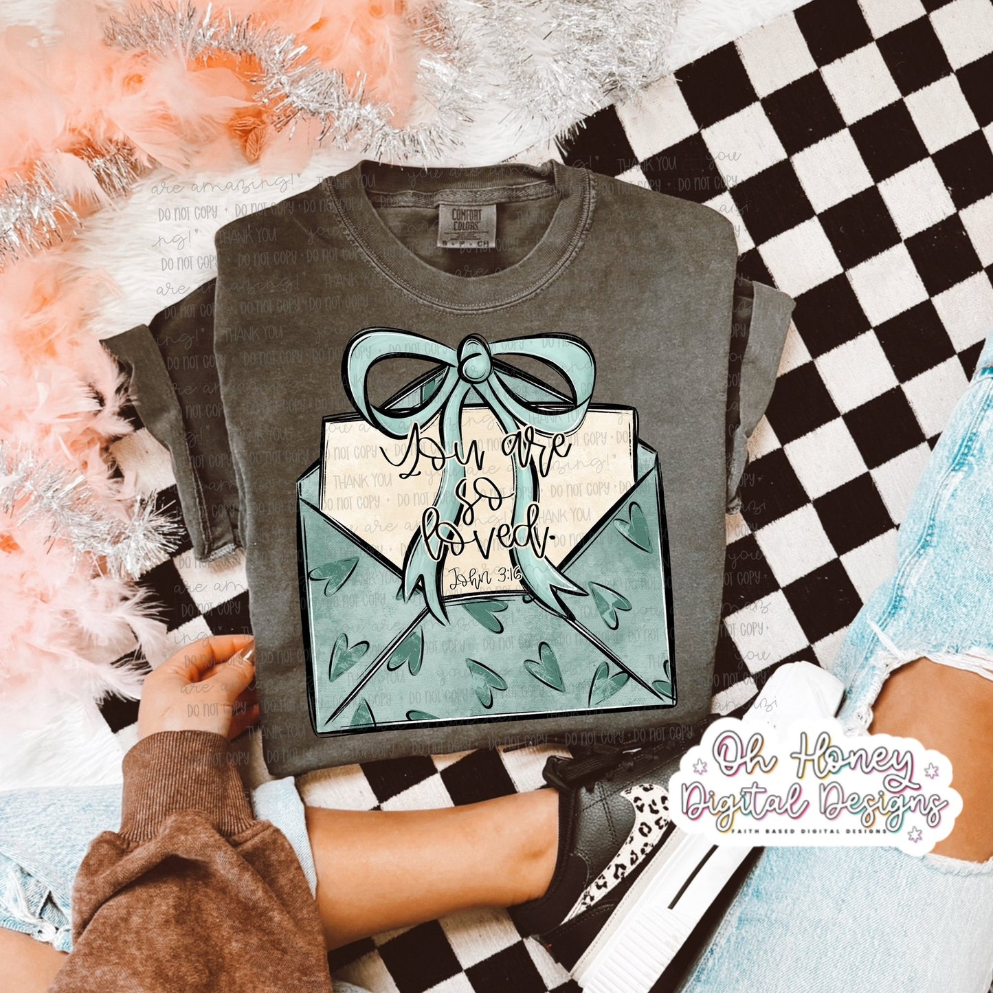 You Are So Loved - John 3:16 - teal - PNG - JANUARY 2026