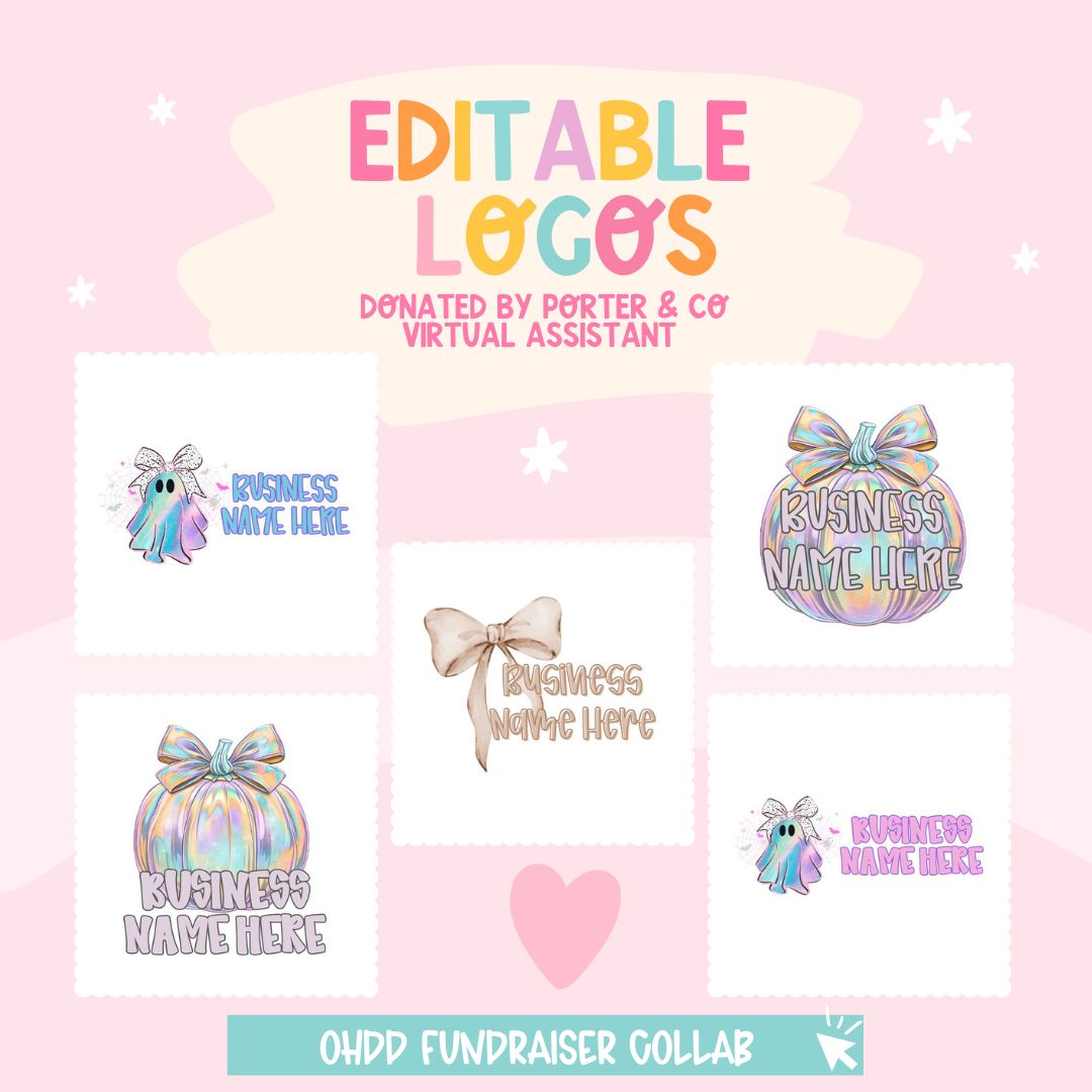 OHDD Fundraiser - 120+ files, alphas, mockups, editable logos & content planner