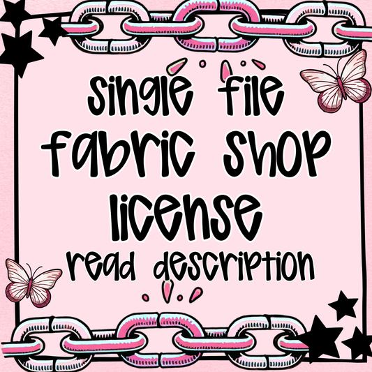 Single Seamless Pattern License for Fabric Shops - READ DESCRIPTION