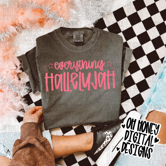 Everything Hallelujah - pink - PNG - MAY 2026