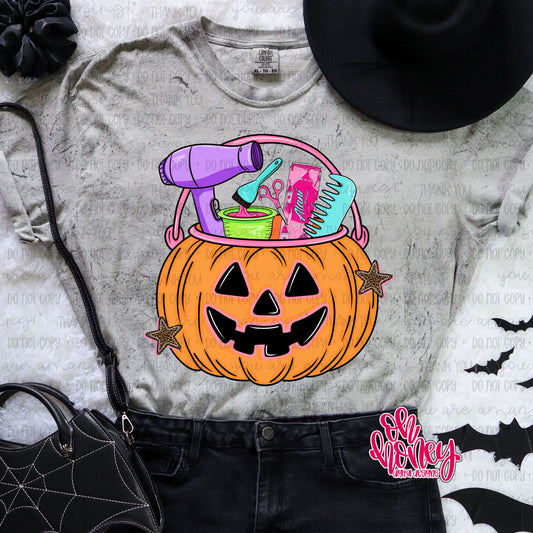 Hair Stylist Energy Drink Pumpkin Bucket