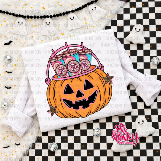 7B Pink Pumpkin Bucket