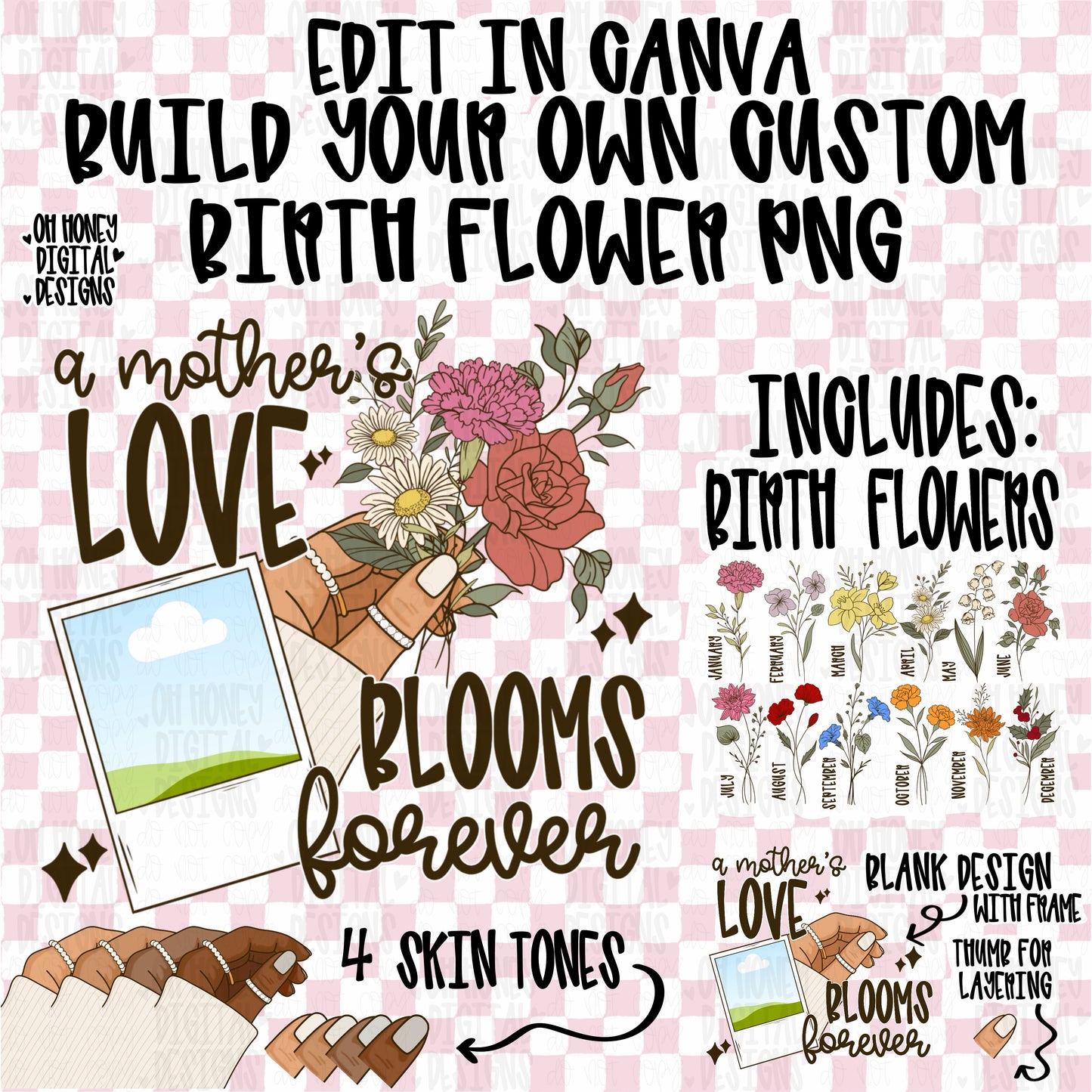 CANVA TEMPLATE - A Mother’s Love Blooms Forever