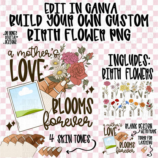 CANVA TEMPLATE - A Mother’s Love Blooms Forever