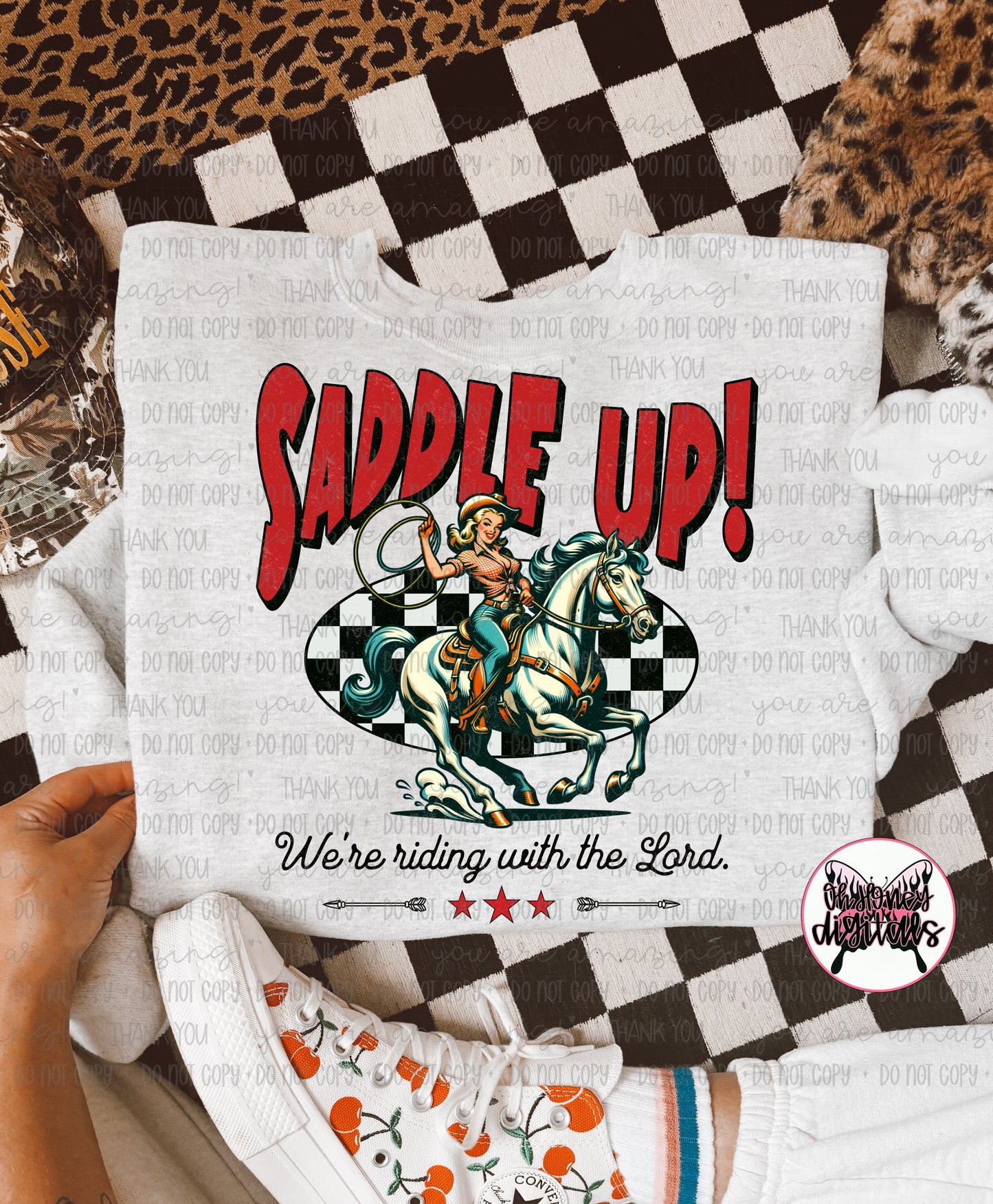 Saddle Up! We’re Riding for the Lord  - PNG - APRIL 2025