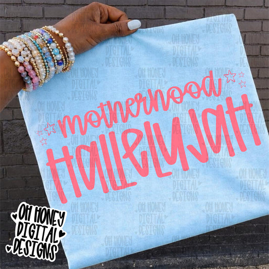 Motherhood Hallelujah - pink - PNG - MAY 2026