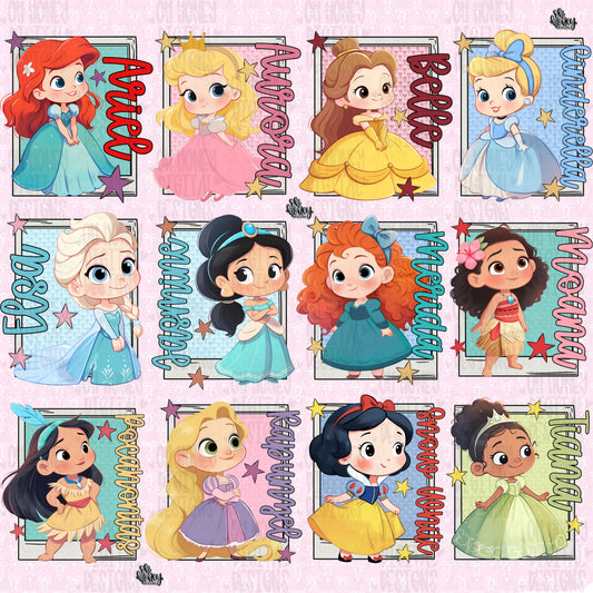 Princess Bundle - 12 PNGs