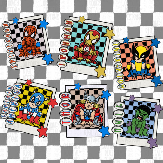 Super Hero Bundle - 6 PNGs