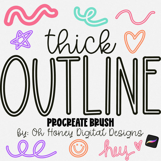 Thick Outline • Procreate Brush