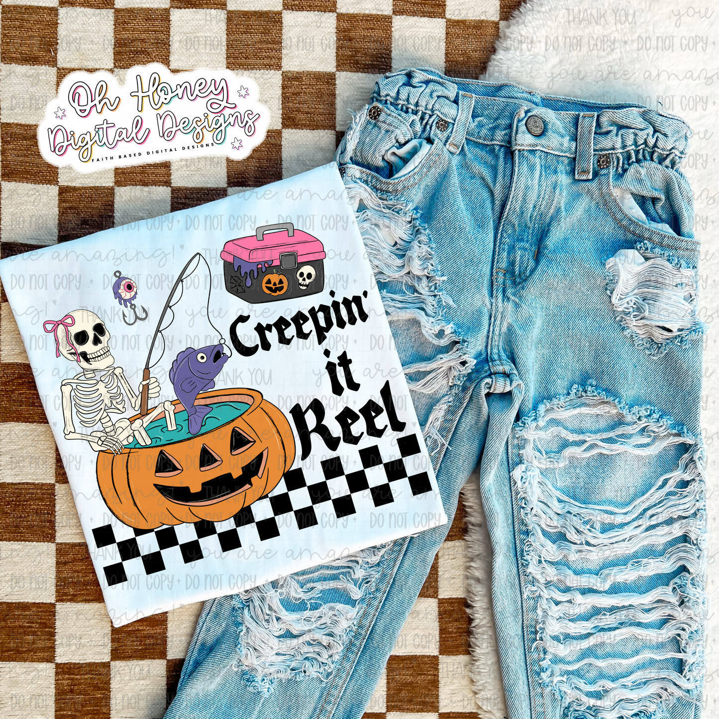 Creepin' It Reel - Bow  - PNG - JULY 2025