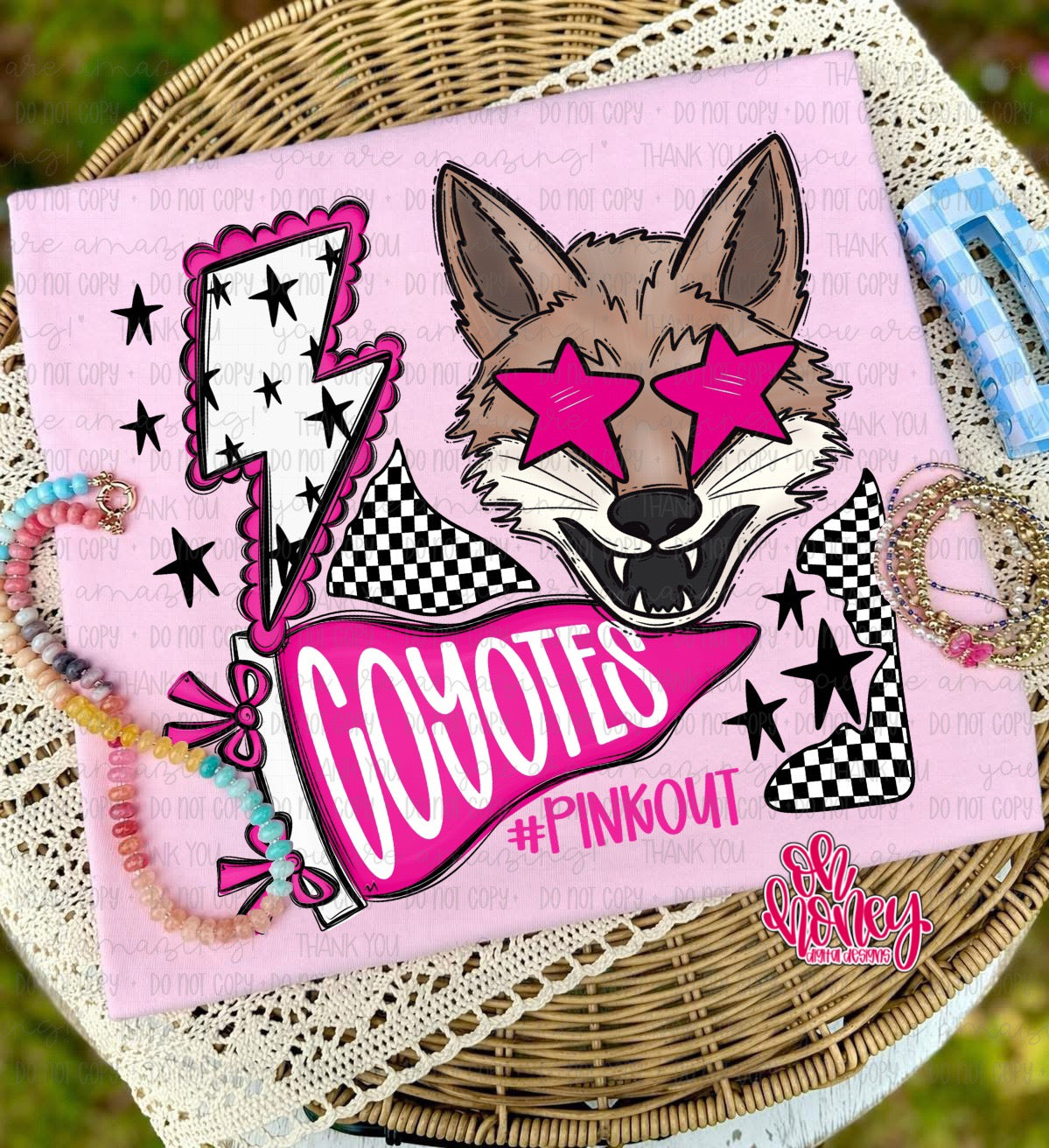 Coyotes - Pinkout Mascot