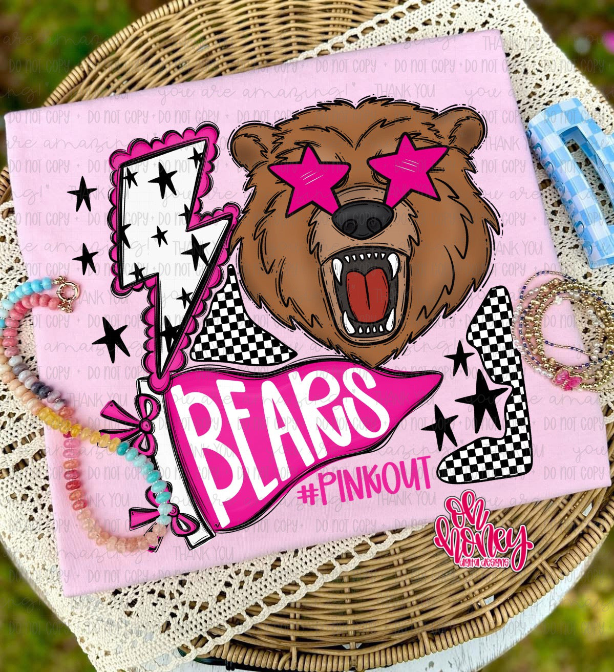 Bears - Pinkout Mascot