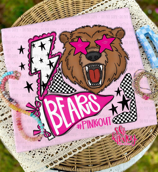 Bears - Pinkout Mascot