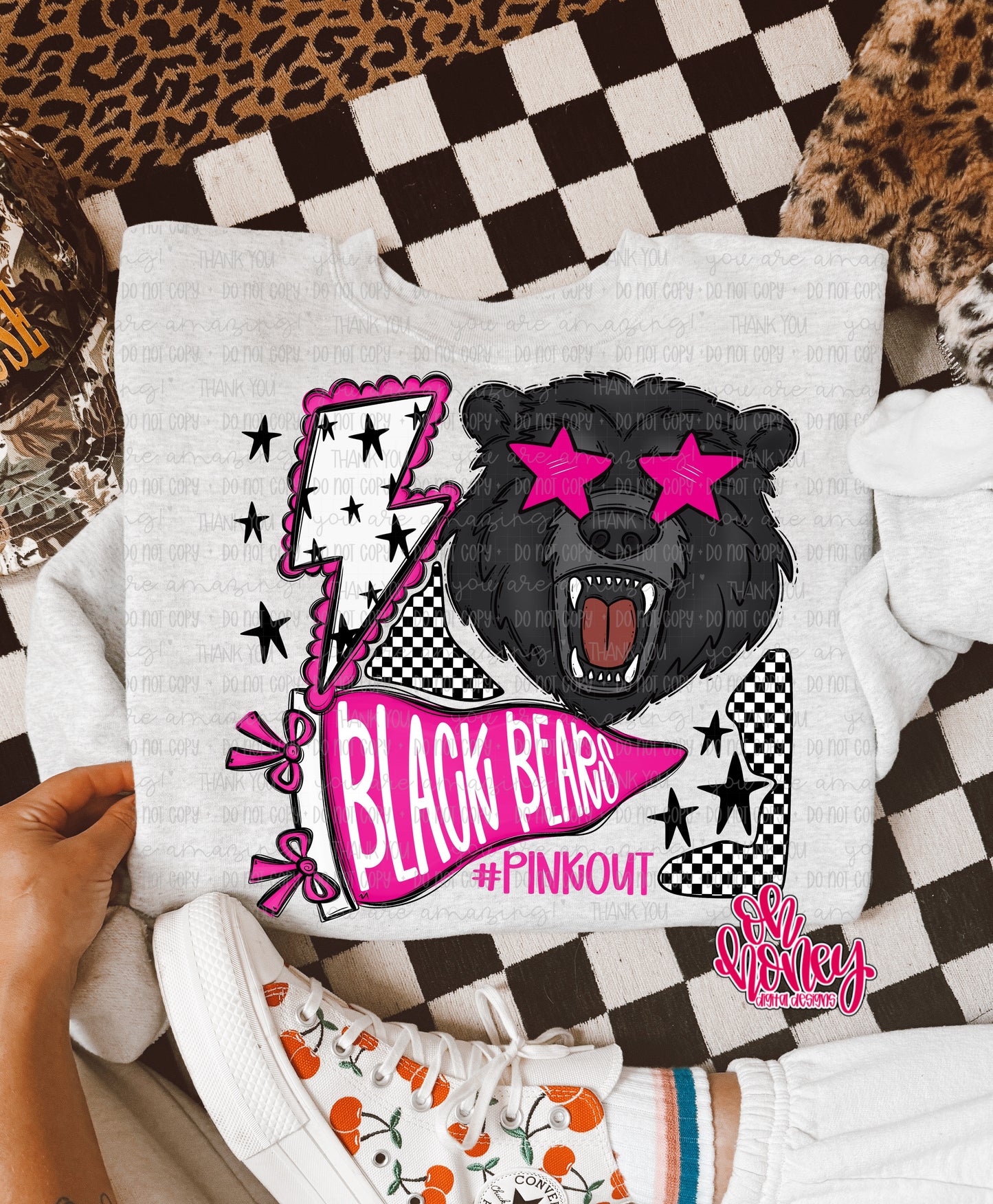 Black Bears - Pinkout Mascot