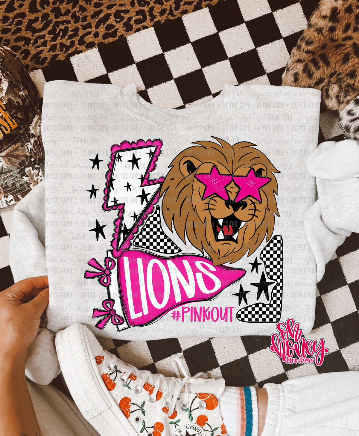 Lions - Pinkout Mascot