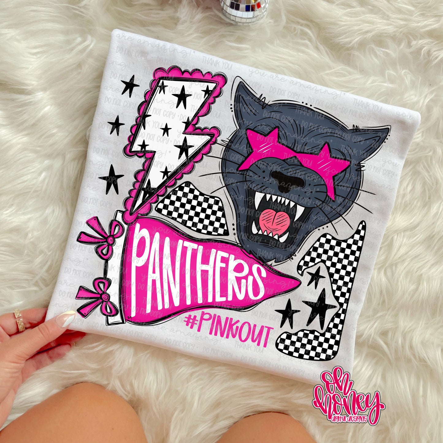 Panthers - Pinkout Mascot