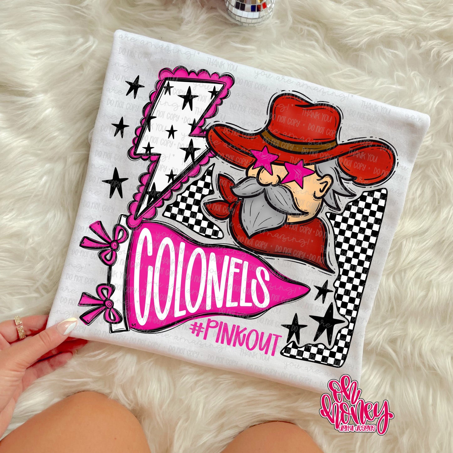 Colonels - Pinkout Mascot