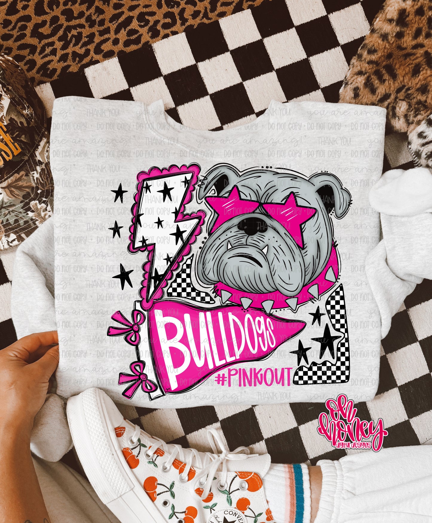 Bulldogs - Pinkout Mascot