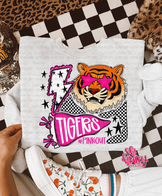 Tigers - Pinkout Mascot