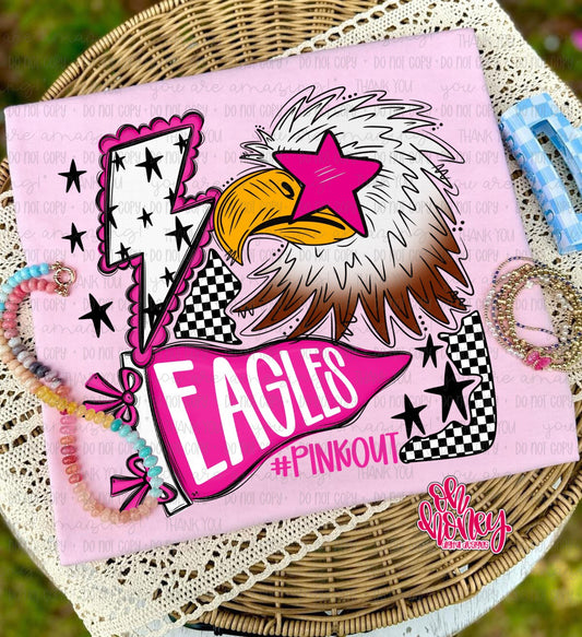 Eagles - Pinkout Mascot