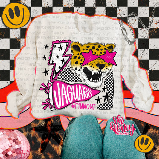 Jaguars - Pinkout Mascot