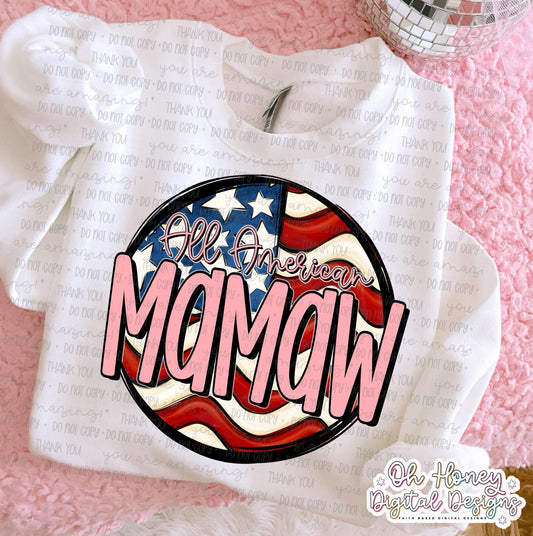 All American Mamaw - Flag