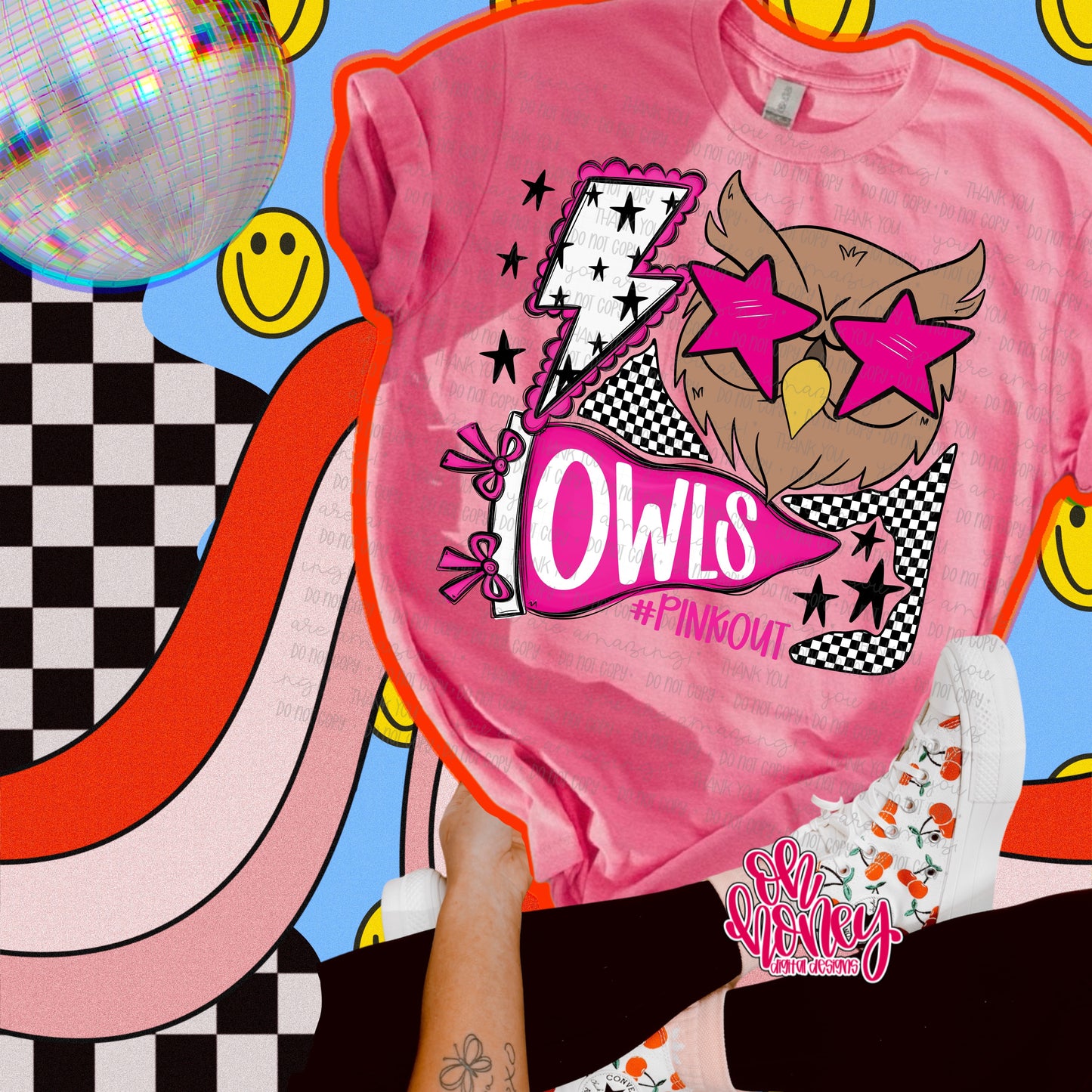 Owls - Pinkout Mascot