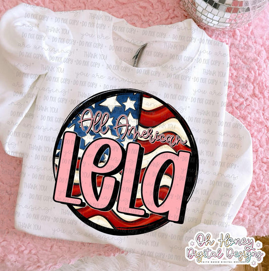 All American Lela - Flag