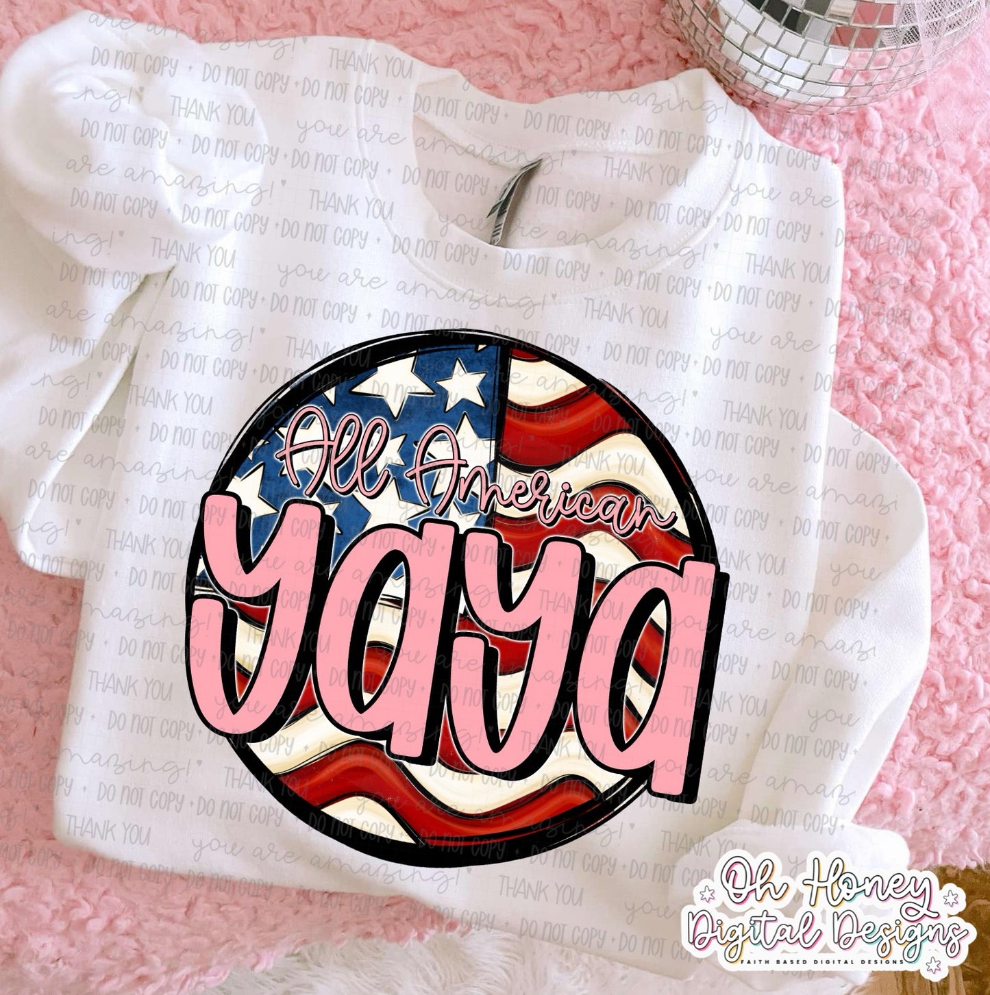 All American Yaya - Flag