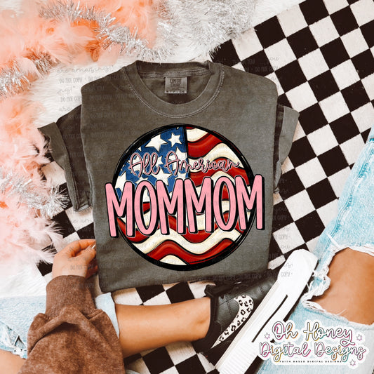 All American MomMom - Flag