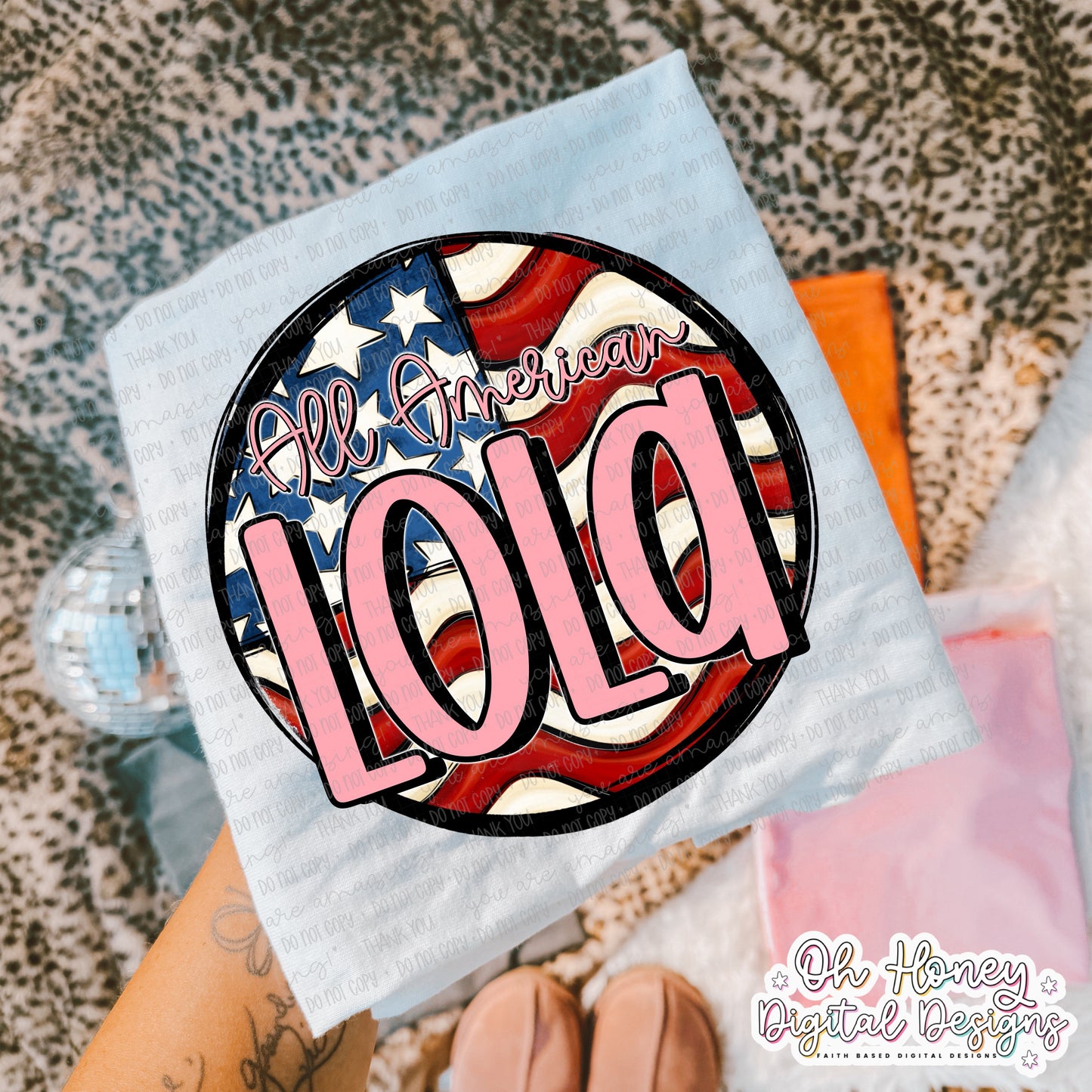 All American Lola - Flag