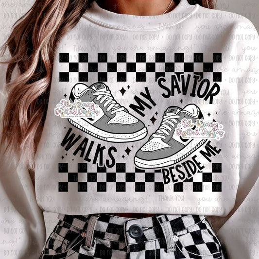 My Savior Walks Beside Me - Grey Dunk - PNG - SEPTEMBER 2025