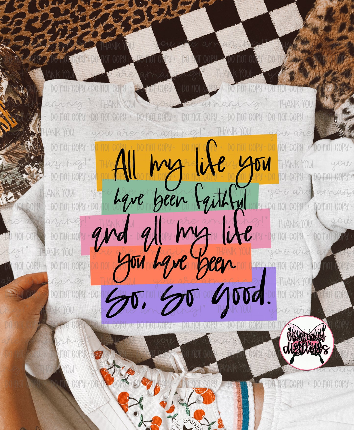 All My Life You Have Been Faithful - Black - PNG April 2025