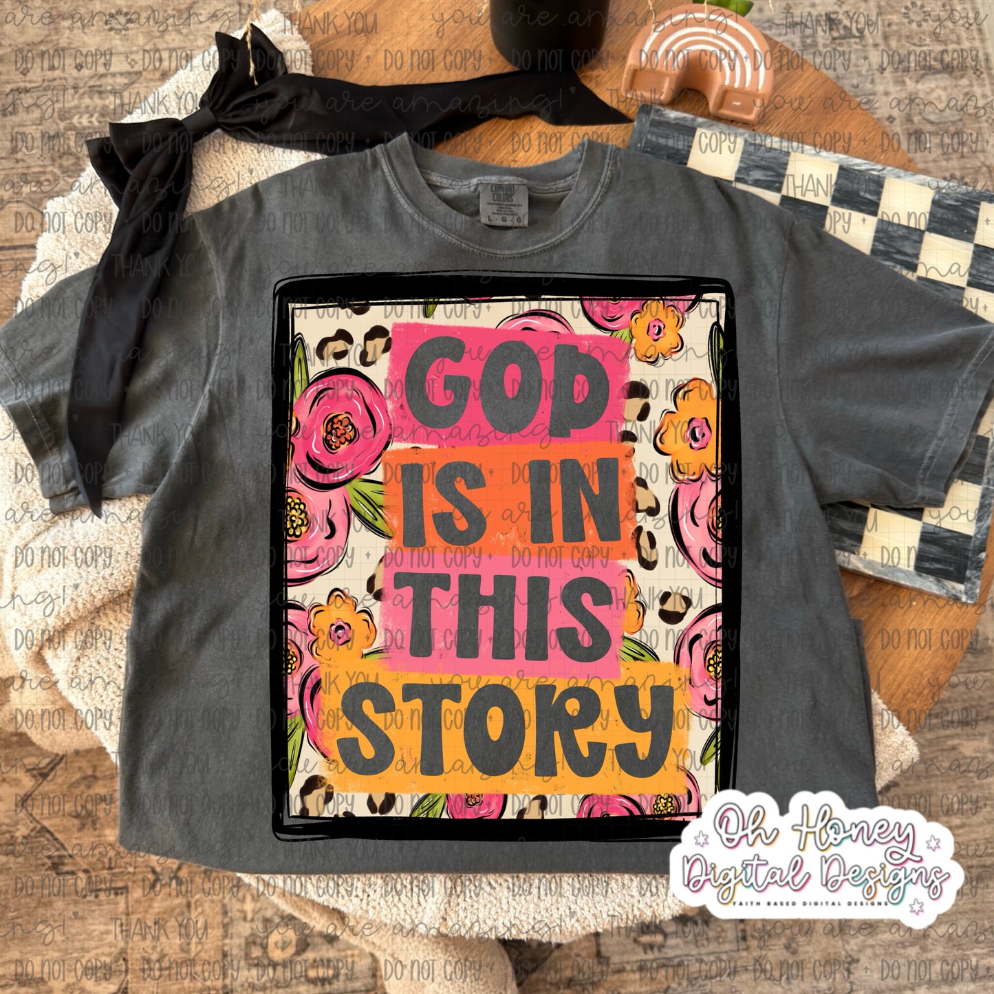 God is in This Story - TRANSPARENT FONT