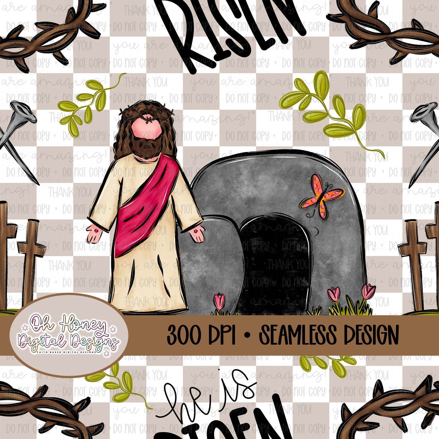 He is Risen - SEAMLESS