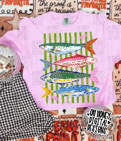 Green Trendy Fish - PNG - APRIL 2026