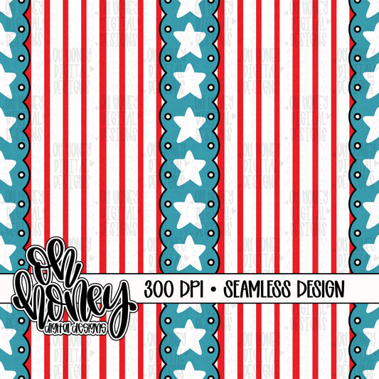 Stars & Stripes - Vertical - SEAMLESS