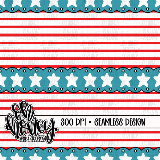 Stars & Stripes - Horizontal - SEAMLESS