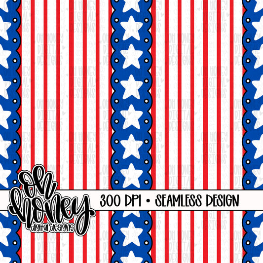 Stars & Stripes - Vertical - SEAMLESS