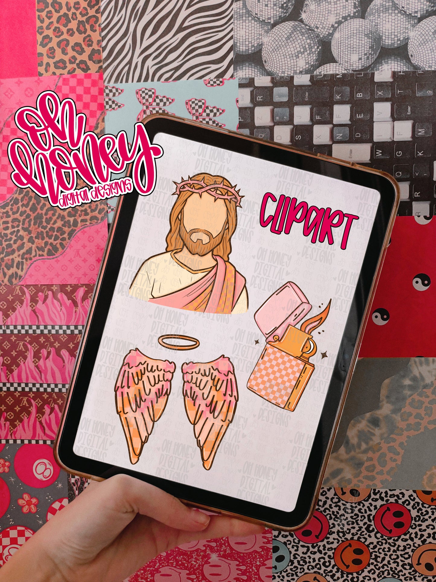 Faith Clipart Bundle - Brown Outline