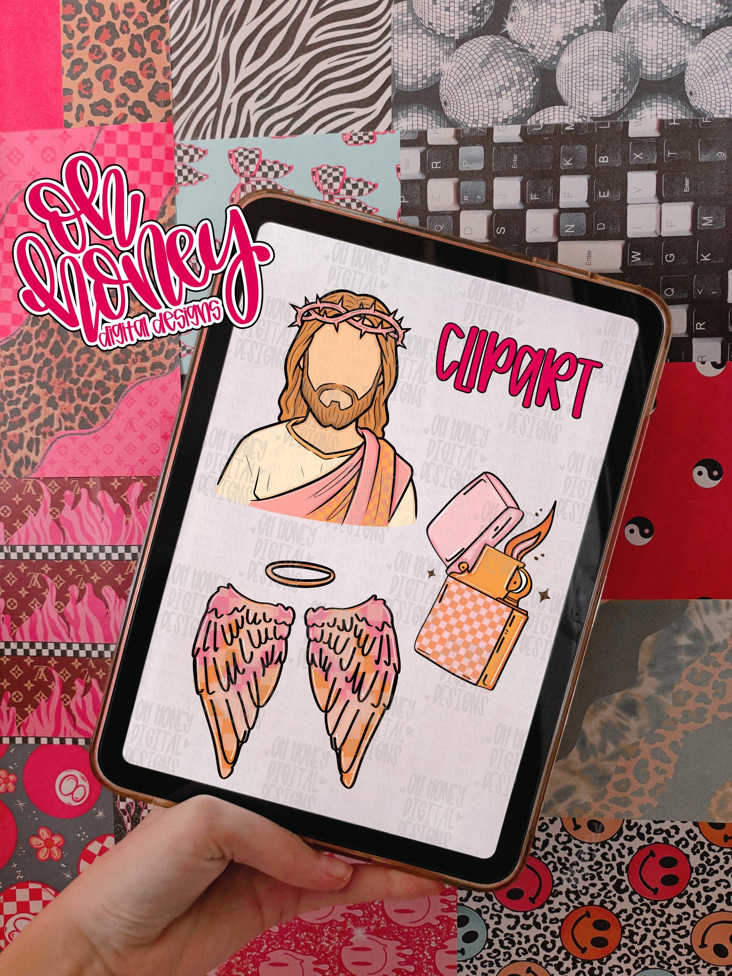 Faith Clipart Bundle - Black Outline