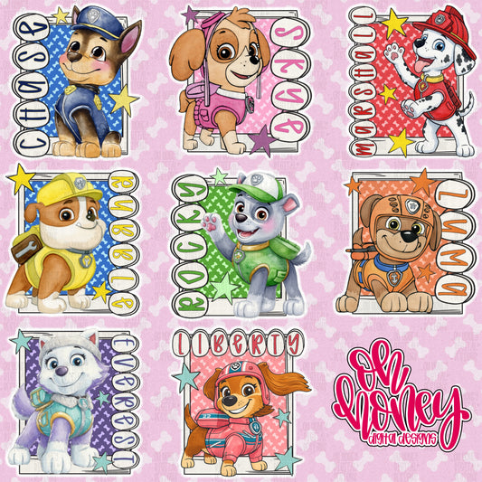 Puppy Bundle - 8 PNGs