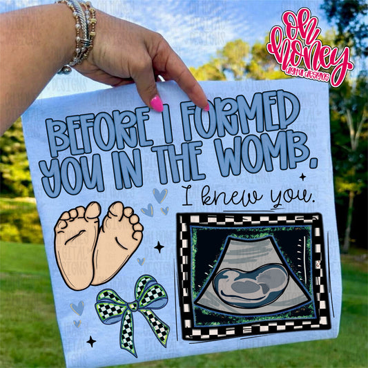 Before I formed You in the Womb, I Knew You - blue