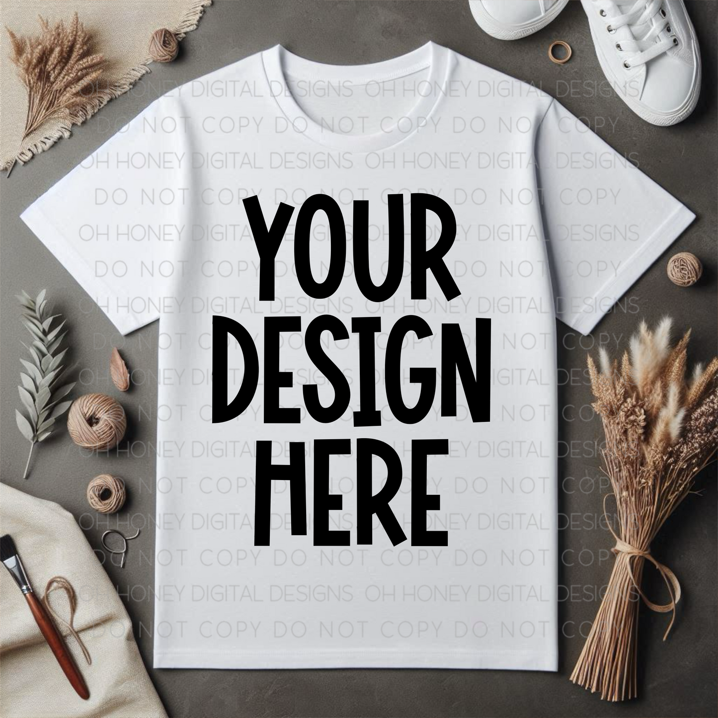 Unbranded White T Shirt Mockup