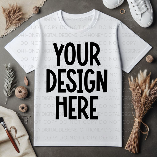 Unbranded White T Shirt Mockup