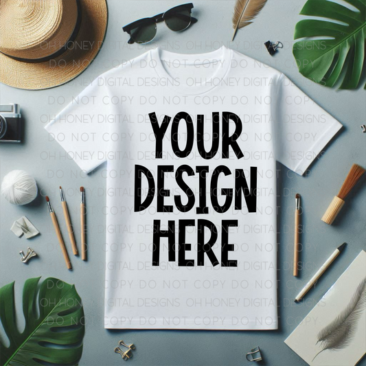 Unbranded White T Shirt Mockup