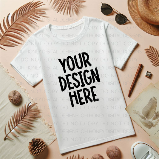 Unbranded White T Shirt Mockup