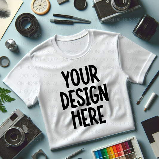 Unbranded White T-Shirt Mockup